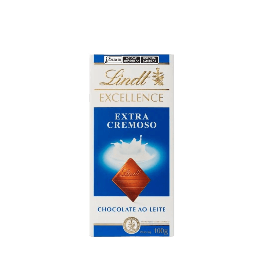 Chocolate Suíço Lindt Excellence ao Leite Extra Creamy 100g
